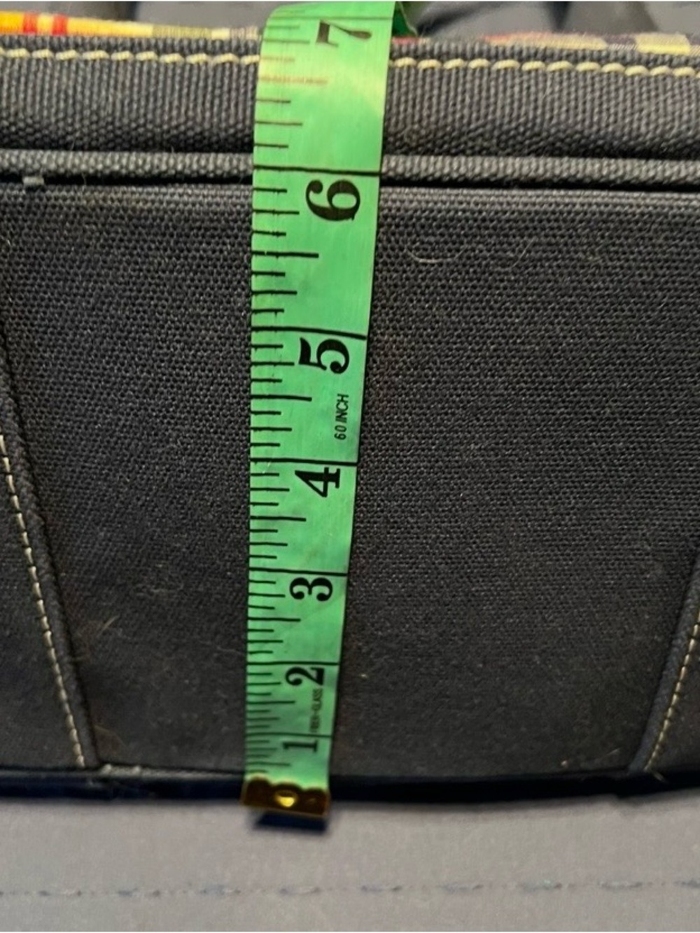 J.Crew multi color patchwork canvas handbag - Picture 3 of 9